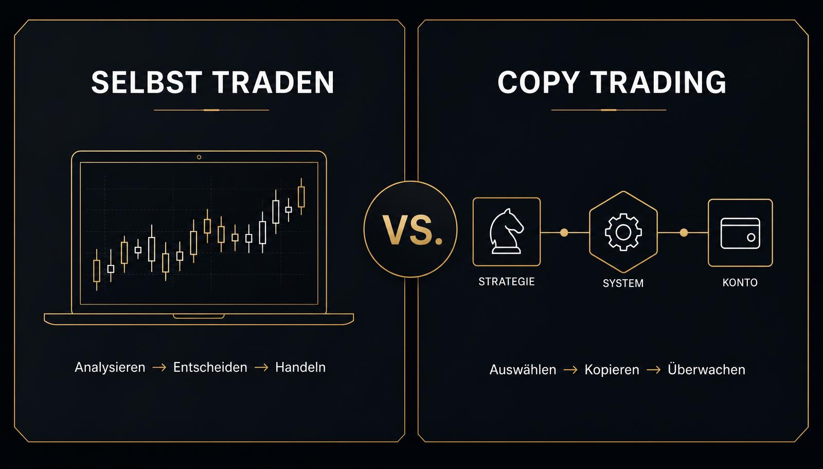 Copy Trading vs selbst traden Vergleich